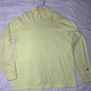 MENS CHAMPION NEON GREEN TURTLE NECK